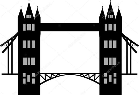 Tower Bridge London Silhouette ⬇ Vector Image By © Newelle Vector