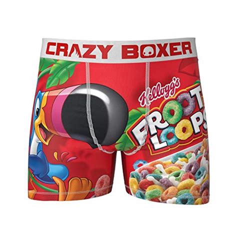 Mens Crazy Boxers Froot Loops Redwhite Boxer Briefs Buy Online In