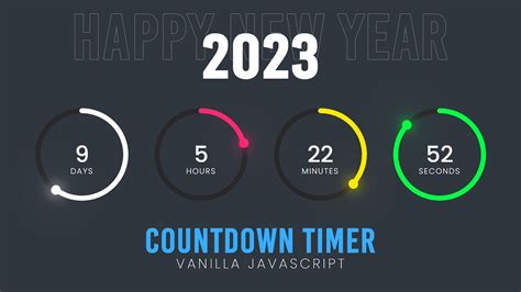 Countdown Timer In Vanilla Javascript CSS SVG Circle Countdown Time Animation YouTube