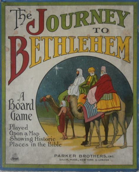 The 1923 Old Parker Brothers Game Of The Journey To Bethlehem All