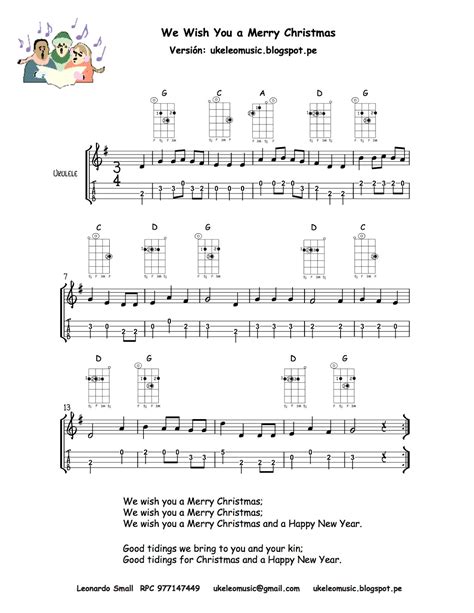 Regalo Navideño Cuatro Canciones Para Tocar Con Tu Ukelele ~ Ukeleo