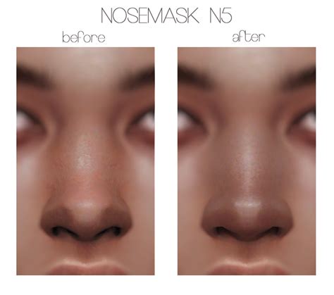 Praktisch Einstellen Halb Acht Nose Mask Sims 4 Kondensator Entstehen Hohl