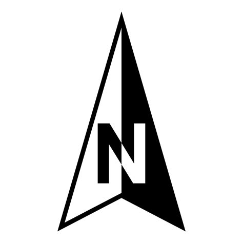 N north compass, map icon arrow, north logo direction orientation