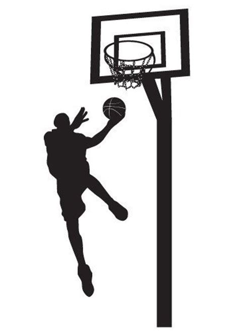 Vinyl Wall Sticker Decal Art Basketball Player Etsy Pared De