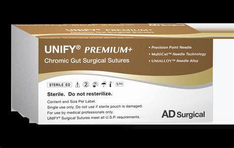Unify Premium Chromic Gut Surgical Sutures Ad Surgical