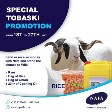 Special Tobaski Promotion Nafa Financial Services