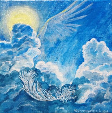 Angel Wing Original Acrylic Painting On Canvas Wall Decor Fine Art