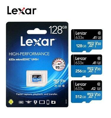 To exhibit the a1 emblem, a card should match or what's the difference between a1 vs a2 class in microsd and sd cards? Lexar 128GB 256GB 512GB U3 V30 633x Micro SD SDHC A1/A2 UHS-I C10 TF Memory Card | eBay
