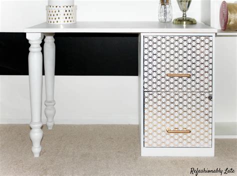 Maybe you would like to learn more about one of these? DIY File Cabinet Desk • REFASHIONABLY LATE in 2020 | File ...