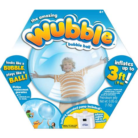 Wubble Bubble Ball With Pump Blue