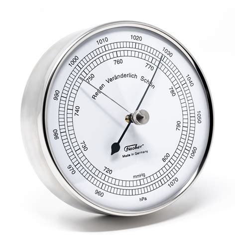 1501 Barometer In Stainless Steel Case Fischer Barometer
