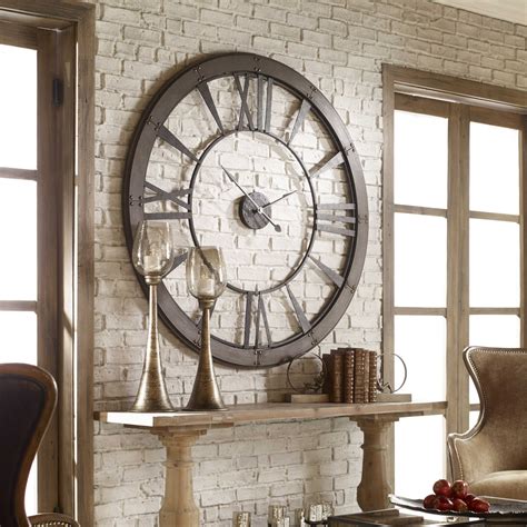 Big hand got stuck behind small hand 5 minutes after hanging and setting the clock to the correct time. Ronan Large Wall Clock | Uttermost