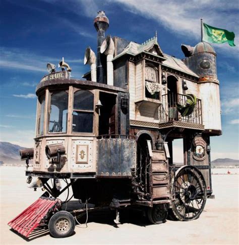 Incredible Steampunk House On Wheels 6 Pics