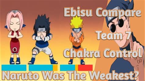 Ebisu Compare Team 7 Chakra Control Naruto Was The Weakest Youtube