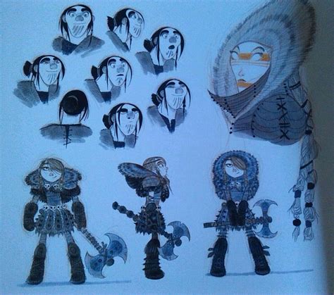 Httyd2 Concept Art Astrid Valka Eret Character Drawing Character
