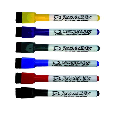 Magnetic Dry Erase Markers 6pk Fine Point Assorted Colors