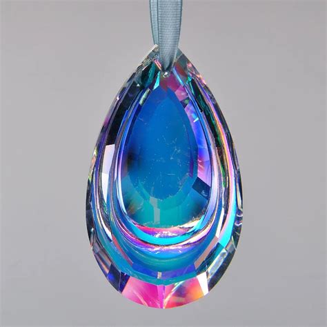 Aliexpress Com Buy 63mm Rainbow Color Teardrop Glass Crystal