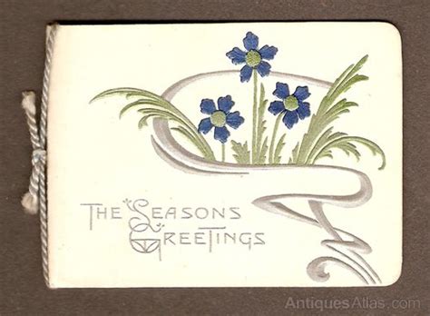 Art nouveau season's greeting greeting cards (20) $14.99 $19.99. Antiques Atlas - Art Nouveau Christmas Card Circa 1895