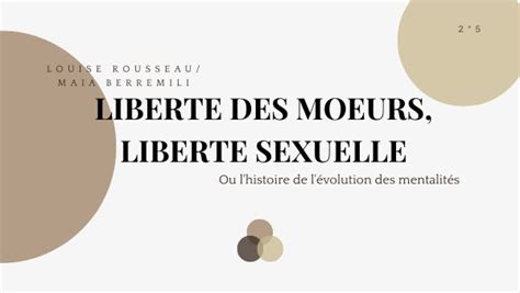 Libération Sexuelle Libération Des Moeurs