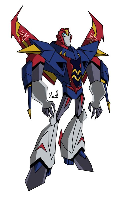 Animated Starscream Sg Cybertronian Form By Gingerkyuketsuki On