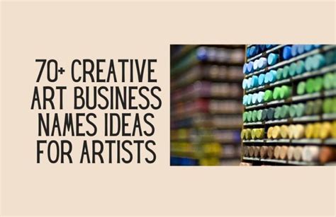 70 Creative Art Business Names Ideas For Artists Kids N Clicks