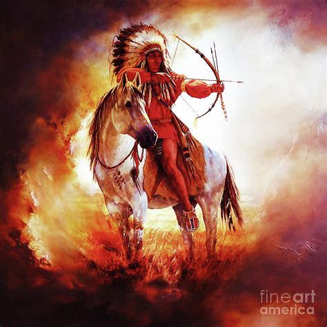 Native American Warrior Paintings
