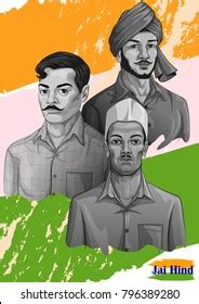 Freedom Fighter National Hero India Bhagat Vector có sẵn miễn phí bản quyền
