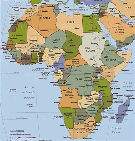 Esse Mapa Político Do Continente Africano Possibilita Verificar Que