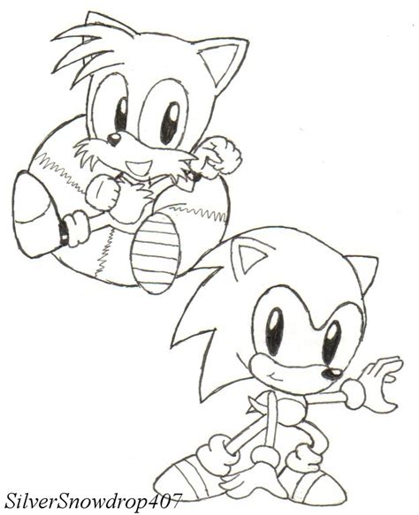 Printable Sonic And Tails Coloring Pages Sonic Coloring Pages 7