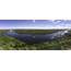 Panoramic Bend In The Wisconsin River At Ferry Bluff Image 