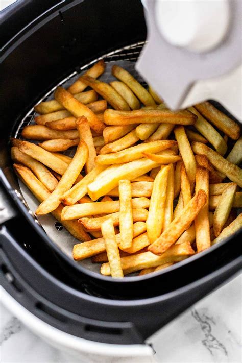 Air Fryer Frozen French Fries Fast Food Bistro