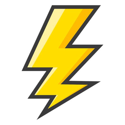 Lightning Bolt Yellow Symbol Transparent Png And Svg Vector File