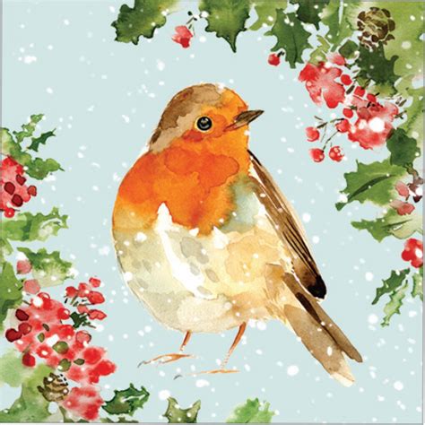 Charity Christmas Card Pack Christmas Robin