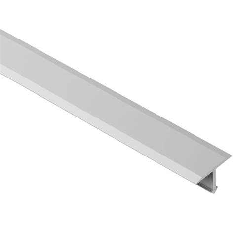 Schluter Systems Reno T Satin Anodized Aluminum 1 In X 8 Ft 2 1 2 In