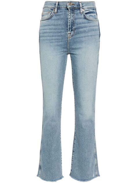 7 for all mankind 7 8 high rise flared jeans farfetch