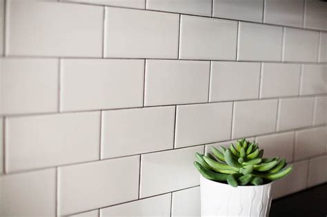 Subway Tile Backsplash With Mapei Charcoal Grout Grey Grout White