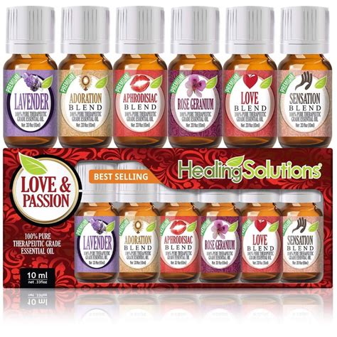 Love And Passion Essential Oils Set Healing Solutions Essential Oils
