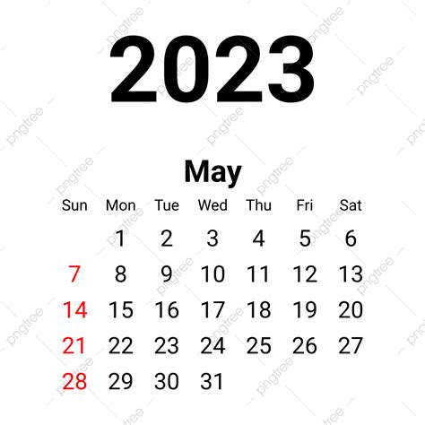 Calendar May Vector Design Images May Minimalist Calendar