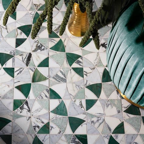 Artistic Tile On Instagram “botanic Green Marble Adds Rich Clear