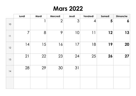 Calendrier Mars 2022 A Mars 2023 Calendrier Decembre