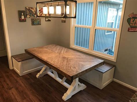 Product title 3 piece dining table set, modern style wood table to. BanquetteCorner benchkitchen seatingL shaped | Etsy ...