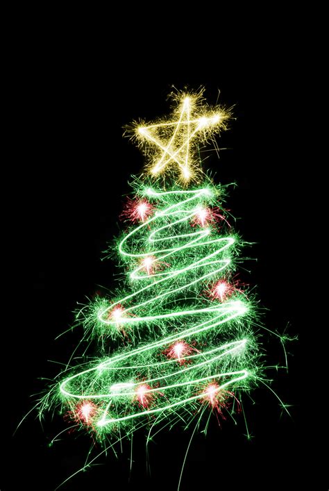 Photo Of Sparking Star Tree Free Christmas Images