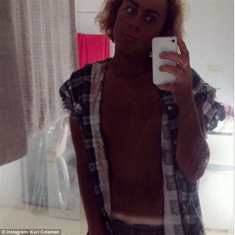 Kurt Coleman Shows Off His Extreme Tan Lines As He Hits The Fake Bake Daily Mail Online