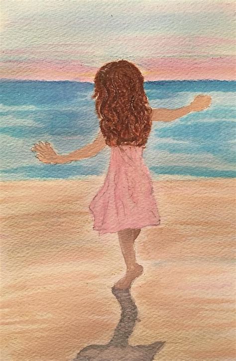 Dancing On The Beach Drawing By Celeste Cunningham Pixels