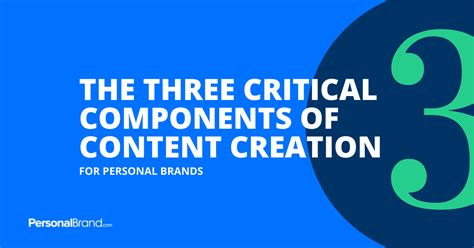 The 3 Critical Components Of Content Creation For Your Personal Brand