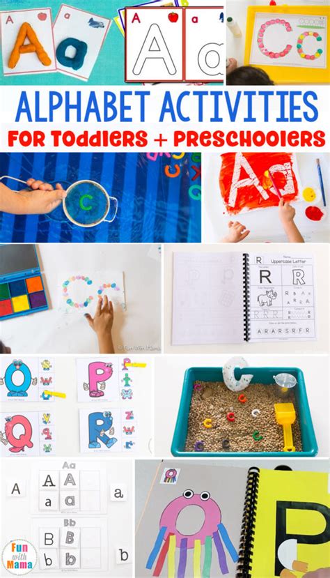 Best Alphabet Activities For Preschoolers Fun With Mama