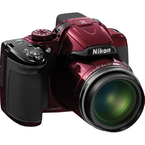 Nikon Coolpix P520 Digital Camera Red 26398 Bandh Photo Video
