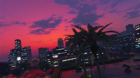 Sunset In Los Santos Sunset Grand Theft Auto Grands