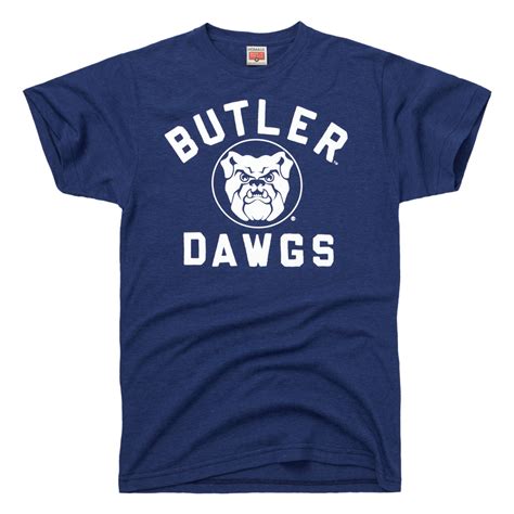 Butler Dawgs College Mascot T Shirt Shirts Mens Tops T Shirt