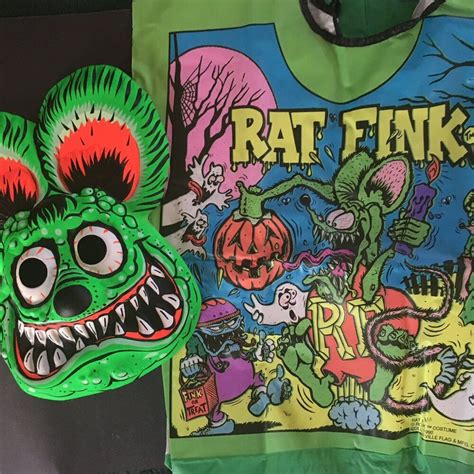 Vintage Collegeville Rat Fink Halloween Costume Never Worn Excellent